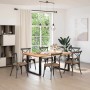 Patas para mesa comedor forma U 2uds acero negro 100x(72-73)cm de , Patas para mesas - Ref: Foro24-4013196, Precio: 102,33 €,...