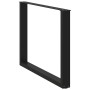 Patas para mesa comedor forma U 2uds acero negro 100x(72-73)cm de , Patas para mesas - Ref: Foro24-4013196, Precio: 102,33 €,...