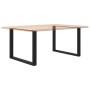 Patas para mesa comedor forma U 2uds acero negro 100x(72-73)cm de , Patas para mesas - Ref: Foro24-4013196, Precio: 102,33 €,...