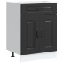 Mueble bajo de cocina Kalmar madera de ingeniería negra de , Armarios de cocina - Ref: Foro24-853488, Precio: 90,44 €, Descue...