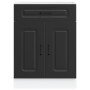 Mueble bajo de cocina Kalmar madera de ingeniería negra de , Armarios de cocina - Ref: Foro24-853488, Precio: 90,44 €, Descue...