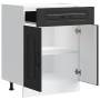 Mueble bajo de cocina Kalmar madera de ingeniería negra de , Armarios de cocina - Ref: Foro24-853488, Precio: 90,44 €, Descue...