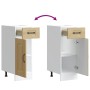 Mueble bajo de cocina Kalmar madera ingeniería de roble sonoma de , Armarios de cocina - Ref: Foro24-853460, Precio: 65,17 €,...