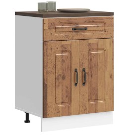 Mueble bajo de cocina Kalmar de madera antigua de ingeniería de , Armarios de cocina - Ref: Foro24-853495, Precio: 89,23 €, D...