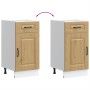 Mueble bajo de cocina Kalmar roble artesanal madera ingeniería de , Armarios de cocina - Ref: Foro24-853476, Precio: 83,76 €,...