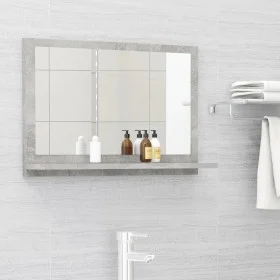 Concrete gray plywood bathroom mirror 60x10.5x37 cm by vidaXL, bathroom vanities - Ref: Foro24-804566, Price: 32,39 €, Discou...