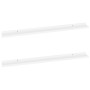 Estantes de pared 2 unidades blanco 100x9x3 cm en Estanterías | Comprar online en Foru.es