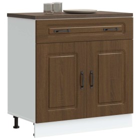 Mueble bajo de cocina Kalmar madera ingeniería de roble marrón de , Armarios de cocina - Ref: Foro24-853504, Precio: 103,29 €...