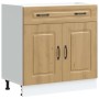 Mueble bajo de cocina Kalmar roble artesanal madera ingeniería de , Armarios de cocina - Ref: Foro24-853506, Precio: 105,10 €...
