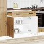 Mueble bajo de cocina Kalmar roble artesanal madera ingeniería de , Armarios de cocina - Ref: Foro24-853506, Precio: 105,10 €...