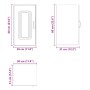 Armario pared cocina Kalmar madera ingeniería roble artesanal de , Armarios de cocina - Ref: Foro24-853546, Precio: 47,65 €, ...