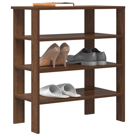 Mueble zapatero madera de ingeniería marrón roble 61x32x70 cm de , Zapateros y organizadores de calzado - Ref: Foro24-859848,...