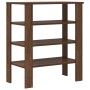 Mueble zapatero madera de ingeniería marrón roble 61x32x70 cm de , Zapateros y organizadores de calzado - Ref: Foro24-859848,...