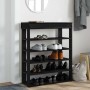 Mueble zapatero de madera de ingeniería negro 80x30x98 cm de , Zapateros y organizadores de calzado - Ref: Foro24-859933, Pre...
