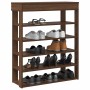 Mueble zapatero madera de ingeniería marrón roble 80x30x98 cm de , Zapateros y organizadores de calzado - Ref: Foro24-859938,...