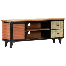 Mueble para TV de madera maciza reciclada 120x30x45 cm en Muebles TV | Comprar online en Foru.es