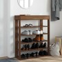 Mueble zapatero madera de ingeniería marrón roble 80x30x98 cm de , Zapateros y organizadores de calzado - Ref: Foro24-859938,...