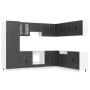 Mueble de cocina Porto negra 14 piezas madera contrachapada de , Armarios de cocina - Ref: Foro24-3314992, Precio: 1,00 €, De...