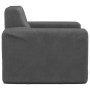 Sofá para niños felpa suave gris antracita de , Mobiliario para bebés y niños pequeños - Ref: Foro24-4104774, Precio: 31,68 €...