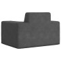 Sofá para niños felpa suave gris antracita de , Mobiliario para bebés y niños pequeños - Ref: Foro24-4104774, Precio: 31,68 €...