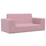 Sofá para niños de 2 plazas de felpa suave rosa de , Mobiliario para bebés y niños pequeños - Ref: Foro24-4104783, Precio: 45...