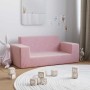 Sofá para niños de 2 plazas de felpa suave rosa de , Mobiliario para bebés y niños pequeños - Ref: Foro24-4104783, Precio: 45...