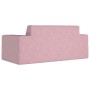 Sofá para niños de 2 plazas de felpa suave rosa de , Mobiliario para bebés y niños pequeños - Ref: Foro24-4104783, Precio: 45...