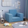 Sofá cama infantil felpa suave azul de , Mobiliario para bebés y niños pequeños - Ref: Foro24-4104788, Precio: 34,50 €, Descu...
