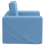 Sofá cama infantil felpa suave azul de , Mobiliario para bebés y niños pequeños - Ref: Foro24-4104788, Precio: 34,50 €, Descu...