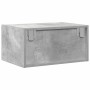 Mesita de noche de pared con luces LED gris hormigón de , Muebles TV - Ref: Foro24-860217, Precio: 54,39 €, Descuento: %