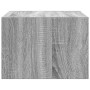 Mesitas de noche de pared con luces LED 2 unidades gris Sonoma de , Muebles TV - Ref: Foro24-860222, Precio: 94,57 €, Descuen...