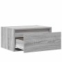 Mesitas de noche de pared con luces LED 2 unidades gris Sonoma de , Muebles TV - Ref: Foro24-860222, Precio: 94,57 €, Descuen...
