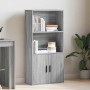 Estantería madera de ingeniería gris sonoma 60x24x120 cm de , Librerías y estanterías - Ref: Foro24-860423, Precio: 71,49 €, ...