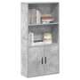 Estantería de madera de ingeniería gris hormigón 60x24x120 cm de , Librerías y estanterías - Ref: Foro24-860421, Precio: 69,4...