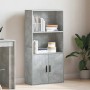 Estantería de madera de ingeniería gris hormigón 60x24x120 cm de , Librerías y estanterías - Ref: Foro24-860421, Precio: 69,4...