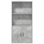 Estantería de madera de ingeniería gris hormigón 60x24x120 cm de , Librerías y estanterías - Ref: Foro24-860421, Precio: 69,4...