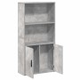 Estantería de madera de ingeniería gris hormigón 60x24x120 cm de , Librerías y estanterías - Ref: Foro24-860421, Precio: 69,4...