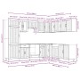 Mueble cocina Lucca roble sonoma 14 pzas madera contrachapada de , Armarios de cocina - Ref: Foro24-3314984, Precio: 1,00 €, ...