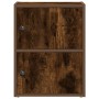 Estantería de madera de ingeniería roble ahumado 40x24x52 cm de , Librerías y estanterías - Ref: Foro24-860359, Precio: 39,98...