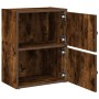 Estantería de madera de ingeniería roble ahumado 40x24x52 cm de , Librerías y estanterías - Ref: Foro24-860359, Precio: 39,98...