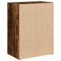 Estantería de madera de ingeniería roble ahumado 40x24x52 cm de , Librerías y estanterías - Ref: Foro24-860359, Precio: 39,98...