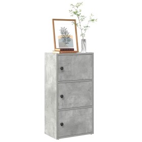 Estantería de madera de ingeniería gris hormigón 40x24x77 cm de , Librerías y estanterías - Ref: Foro24-860367, Precio: 53,75...