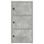 Estantería de madera de ingeniería gris hormigón 40x24x77 cm de , Librerías y estanterías - Ref: Foro24-860367, Precio: 53,75...