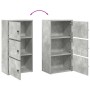 Estantería de madera de ingeniería gris hormigón 40x24x77 cm de , Librerías y estanterías - Ref: Foro24-860367, Precio: 53,75...