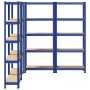 Estanterías de 5 baldas 4 uds madera contrachapada y acero azul de , Estanterías industriales - Ref: Foro24-3307587, Precio: ...