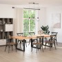 Patas para mesa comedor forma U 2uds acero negro 100x(72-73)cm de , Patas para mesas - Ref: Foro24-4013212, Precio: 143,64 €,...
