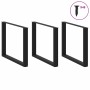 Patas para mesa comedor forma U 2uds acero negro 100x(72-73)cm de , Patas para mesas - Ref: Foro24-4013212, Precio: 143,64 €,...