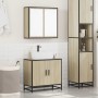 Set de muebles de baño 2 pzas madera contrachapada roble Sonoma de , Muebles de baño - Ref: Foro24-3300886, Precio: 144,60 €,...