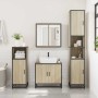 Set de muebles de baño 2 pzas madera contrachapada roble Sonoma de , Muebles de baño - Ref: Foro24-3300886, Precio: 144,60 €,...