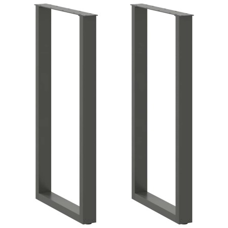 Patas mesa centro forma U 2uds acero antracita 60x(110-111) cm de , Patas para mesas - Ref: Foro24-4013250, Precio: 101,70 €,...